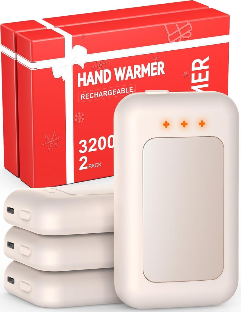 Jerritte Electric Hand Warmers Rechargeable, Rechargeable Hand Warmer, Portable Hand Warmer for Outdoor Camping Hunting Golf Accessories, Gifts for Women Men - Image 1